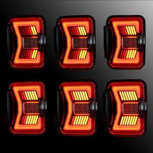 Winjet - RENEGADE LED SEQUENTIAL TAIL LIGHTS-BLACK RED - CTRNG0668-BR-SQ - Image 11