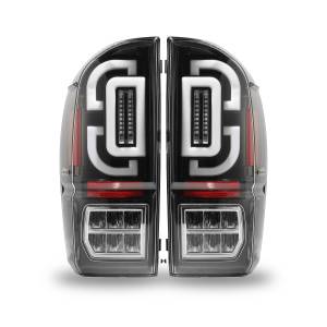Lighting - Tail Lights - Winjet - RENEGADE LED SEQUENTIAL TAIL LIGHTS-GLOSS BLACK / CLEAR - CTRNG0685-GBC-SQ