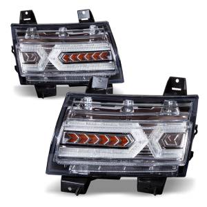 RENEGADE LED SEQUENTIAL TURN SIGNAL-CHROME / CLEAR - CTSRNG0646A-SQTS