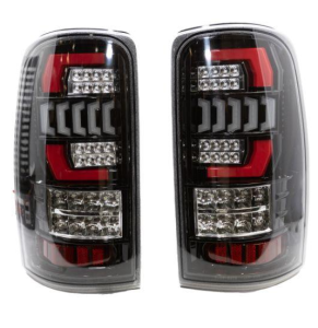 Winjet LED TAIL LIGHTS-GLOSS BLACK / CLEAR - CTWJ-0698-GBC